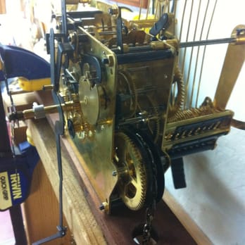 Dean Bull Clock Repair - Grandfather clock on the test rack - Clock Repair Near Me - Traverse City, Michigan Dean Bull Clock Repair - Grandfather clock on the test rack - Clock Repair Near Me - Traverse City, Michigan