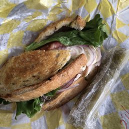 Garlic mayonnaise turkey on rye Garlic mayonnaise turkey on rye