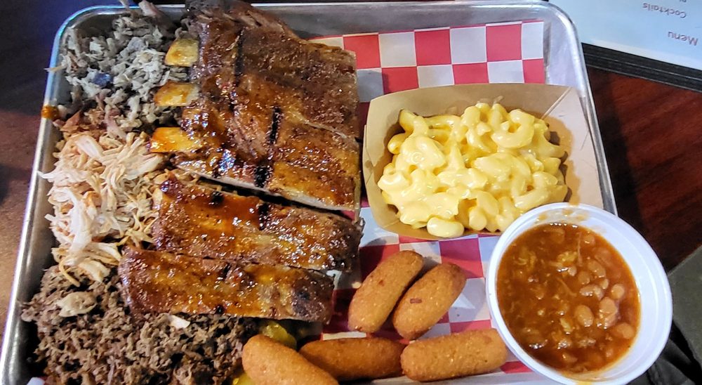 Food from Phil's Bar-B-Que Pit