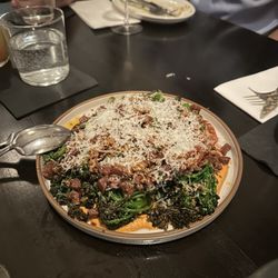Tomlin - Tasting menu appetizer (chorizo & broccolini)
