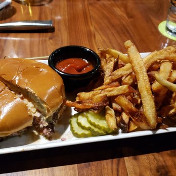 BRU Burger Bar - Cincinnati - Bison burger and fries - Burgers Near Me - Cincinnati, Ohio
