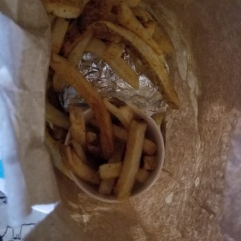 Five Guys - Everyone knows the best part of Five Guys are all the extra fries at the bottom of the bag. - Burgers Near Me - Peoria, Arizona