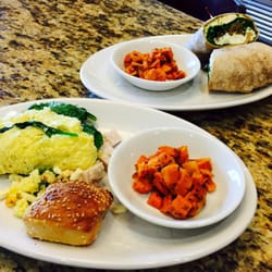 Life Cafe - Spinach Turkey Feta omelette and Mediterranean Egg white wrap
