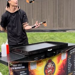 Let's Hibachi - Seattle - Fire juggling