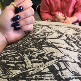Blue Sky Nails - Russian Navy on the hands, no idea the name of toe color. - Nail Salons Near Me - Saratoga, California Blue Sky Nails - Russian Navy on the hands, no idea the name of toe color. - Nail Salons Near Me - Saratoga, California