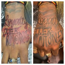 Divine Art Trap Ink - "Loyalty Over Money" Freehand done by art_trap