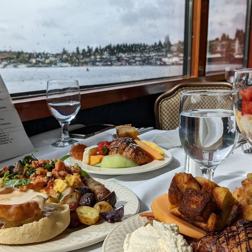 Waterways Cruises - Brunch Spread on the cruise - Boat Charters Near Me - Seattle, Washington Waterways Cruises - Brunch Spread on the cruise - Boat Charters Near Me - Seattle, Washington