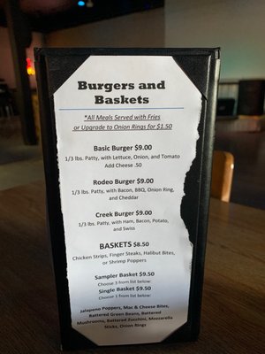 Menu photo 1 Whiskey Creek Twin Falls, ID Menu photo 1 Whiskey Creek Twin Falls, ID