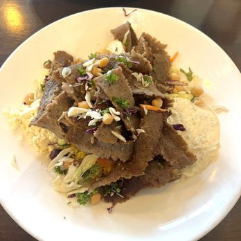 Modern Greek and Salad Bar - Lamb rice bowl I've gotten this bowl twice it's delicious! - Greek Near Me - Dearborn, Michigan Modern Greek and Salad Bar - Lamb rice bowl I've gotten this bowl twice it's delicious! - Greek Near Me - Dearborn, Michigan
