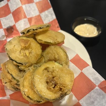 The Big Board - Small fried pickles with Harissa Aioli - Burgers Near Me - Washington, DC, District of Columbia The Big Board - Small fried pickles with Harissa Aioli - Burgers Near Me - Washington, DC, District of Columbia