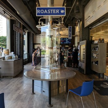 Roasting Plant Detroit - Inside. Awesome roasting and delivery machine. It looks like a sophisticated science experiment. - Coffee & Tea Near Me - Detroit, Michigan