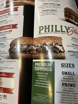 Menu photo 2 PrimoHoagies Myrtle Beach, SC