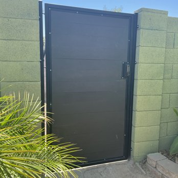 Abraham's Fence - Back gate after - Metal Fabricators Near Me