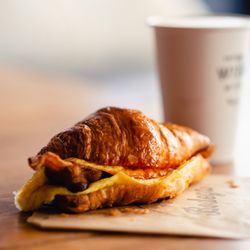 Bodega Wine Bar - The Paseo - Breakfast Croissant Sandwich.