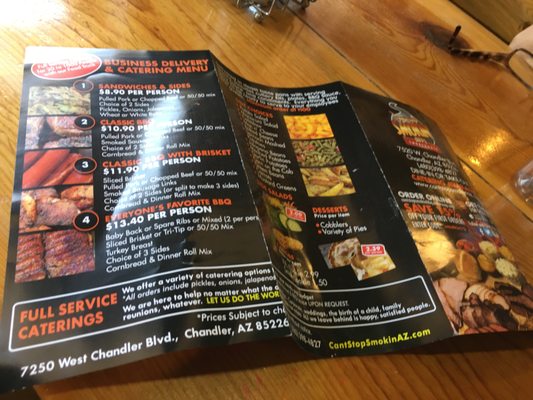 Menu photo 8 Can't Stop Smokin' BBQ Chandler, AZ