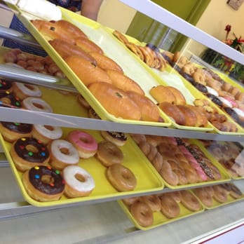 Young Donuts - a variety of doughnuts on display - Donuts Near Me - Allen, Texas
