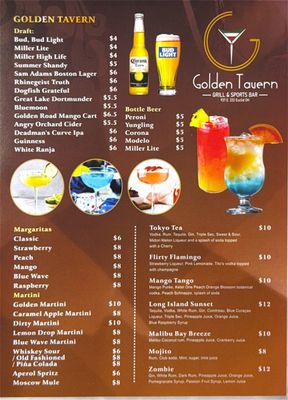 Menu photo 1 Golden Tavern  Euclid, OH