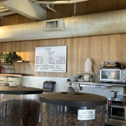Upper Left Roasters - Menu and counter area
