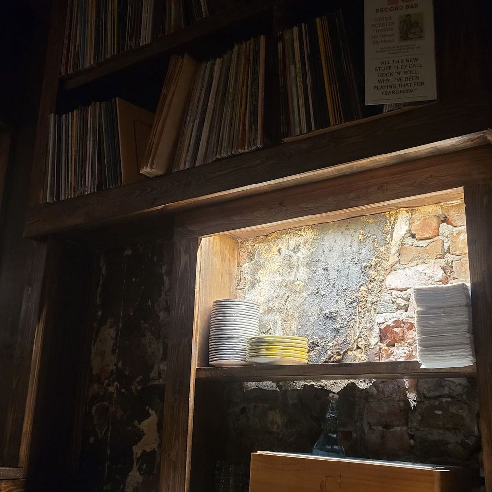48 Record Bar - a shelf of records and a piano - Bars Near Me - Philadelphia, Pennsylvania