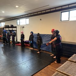 The Way of the Shadow Martial Arts Academy. - Plenty of safety equipment and training materials.