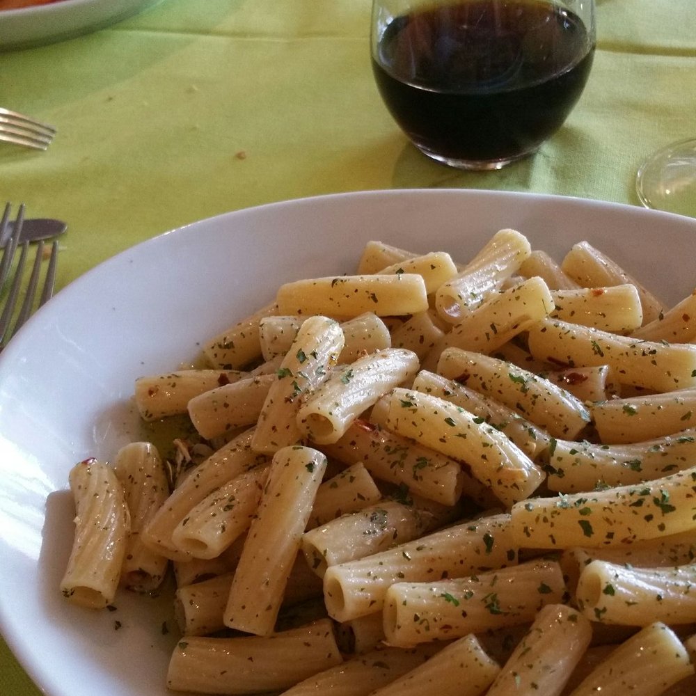 Da Giancarla - Rigatoni with indiavolata, amatriciana in the background - Roman Near Me - Magliano Sabina, Rhode Island Da Giancarla - Rigatoni with indiavolata, amatriciana in the background - Roman Near Me - Magliano Sabina, Rhode Island