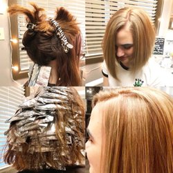 SA Glam Hair Studio - Going lighter, first session. Heavy fine highlights.