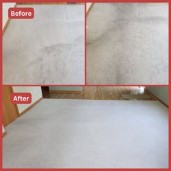 Krueger's Carpet Care - Before and after carpet cleaning in Solon