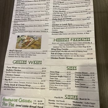The Hideout - Menu - Sports Bars Near Me - Clawson, Michigan