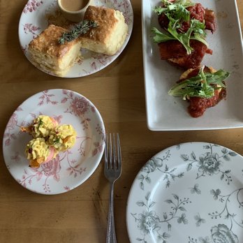 Root & Bone Indianapolis - Deviled eggs, BLT fried green tomatoes - American Near Me - Indianapolis, Indiana