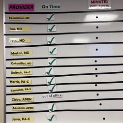 Tenaya Healthcare Center - D' board of ontime-ness which got changed to 45 mins behind for my doctor SWM 2704 Tenaya Jan 17, 2025 Southwest Medical