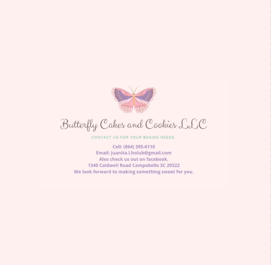 Butterfly Cakes and Cookies Logo