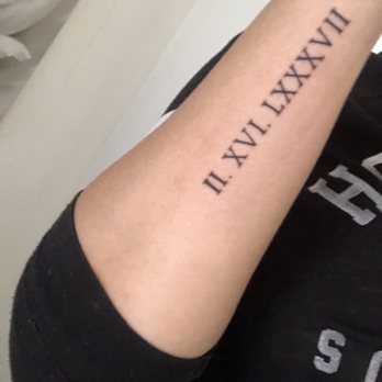 Yuan tattoo - Roman numerals by Yuan - Tattoo Near Me Yuan tattoo - Roman numerals by Yuan - Tattoo Near Me