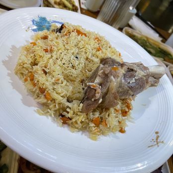 Ma's Kitchen - lamb leg polov羊腿手抓饭 This is really traditional Xinjiang polov. Pretty delicious. Strongly recommended! - Chinese Near Me - Rowland Heights, California Ma's Kitchen - lamb leg polov羊腿手抓饭 This is really traditional Xinjiang polov. Pretty delicious. Strongly recommended! - Chinese Near Me - Rowland Heights, California
