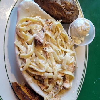Home Port Restaurant - Salmon fettuccine - Seafood Near Me - Ocean Shores, Washington Home Port Restaurant - Salmon fettuccine - Seafood Near Me - Ocean Shores, Washington