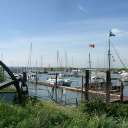 Restaurant zum Yachthafen - Blick auf den Borkumer Yachthafen