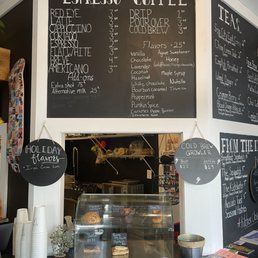 Coffee menu