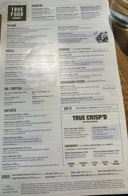 Menu photo 4 True Food Kitchen Scottsdale, AZ