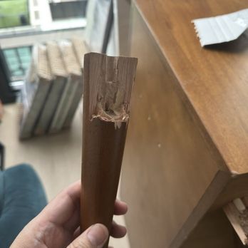 Poseidon Moving - Broken hutch leg - Movers Near Me