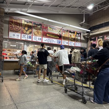 Costco Wholesale - Food court. Order at the machine then wait in line. - Wholesale Stores Near Me - Cypress, California