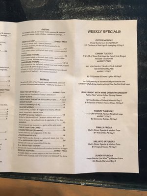 Menu photo 4 The Full Moon Oyster Bar Concord, NC