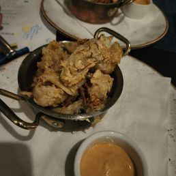 Fried Artichokes asked for an aioli on the side,  so good!