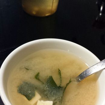 Mr Tokyo - Miso soup rather authentically loaded with kombu & tofu. - Japanese Near Me - Albuquerque, New Mexico