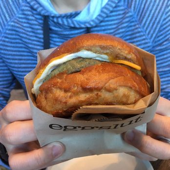 Eggslut - Sausage egg and cheese sandwich (turkey sausage) - Breakfast & Brunch Near Me - Los Angeles, California