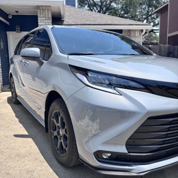 XPEL San Antonio - 2025 Toyota Sienna Woodland Edition XLE  - front end and rocker panels PPF and window tint - Auto Detailing Near Me - San Antonio, Texas