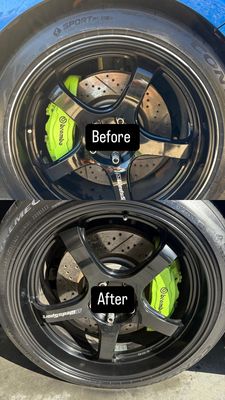 Rim Repair - Swipe through to see what 18 years of wheel‑care expertise looks like. From curb‑rash and gouges to oxidation and bent edges, we restore every rim to factory‑fresh condition—often in a single visit and without removing the tire. Each repair is color‑matched, precision‑sanded, and sealed with a durable clear coat that resists chips and corrosion, saving you hundreds compared with replacement wheels.
We’re fully mobile throughout Los Angeles, Orange County, and the Inland Empire, so you get dealership quality at your driveway or office—usually in under an hour per wheel. Every gallery photo is a real “before & after” from a recent customer who drove away with flawless rims and money still in their pocket.
Tap any image for details, then message us for a fast, no‑obligation quote. Your wheels—and your wallet—will thank you. Rim Repair - Swipe through to see what 18 years of wheel‑care expertise looks like. From curb‑rash and gouges to oxidation and bent edges, we restore every rim to factory‑fresh condition—often in a single visit and without removing the tire. Each repair is color‑matched, precision‑sanded, and sealed with a durable clear coat that resists chips and corrosion, saving you hundreds compared with replacement wheels.
We’re fully mobile throughout Los Angeles, Orange County, and the Inland Empire, so you get dealership quality at your driveway or office—usually in under an hour per wheel. Every gallery photo is a real “before & after” from a recent customer who drove away with flawless rims and money still in their pocket.
Tap any image for details, then message us for a fast, no‑obligation quote. Your wheels—and your wallet—will thank you.