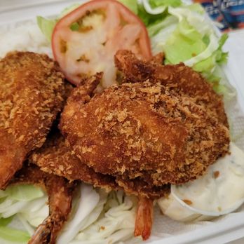 Liliha Drive Inn - Fried shrimp, rice, tossed salad, Italian dressing, tartar sauce. 8 pieces Fried shrimp. - Barbeque Near Me - Honolulu, Hawaii Liliha Drive Inn - Fried shrimp, rice, tossed salad, Italian dressing, tartar sauce. 8 pieces Fried shrimp. - Barbeque Near Me - Honolulu, Hawaii