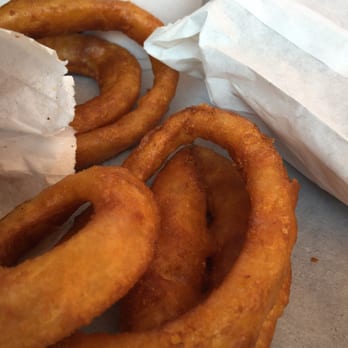 Alpine Drive Inn - Onion rings, I put one on my burger. - Burgers Near Me - Burney, California Alpine Drive Inn - Onion rings, I put one on my burger. - Burgers Near Me - Burney, California