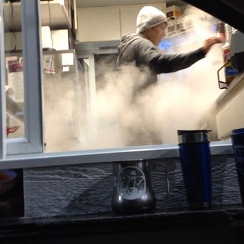 Dutch Bros Coffee - A spectacular dance performance by the Dutch bros baristas. Complete with improvised dog machines and flashing lights. - Coffee & Tea Near Me - North Bend, Oregon