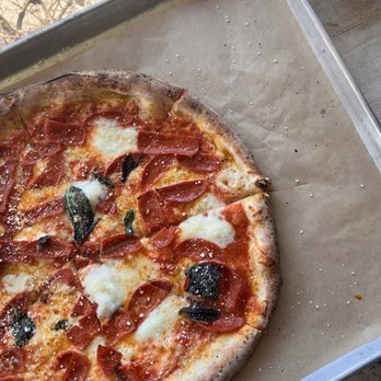 Antico Pizza - SPICY PEPPERONI + Basil - Pizza Near Me - Atlanta, Georgia