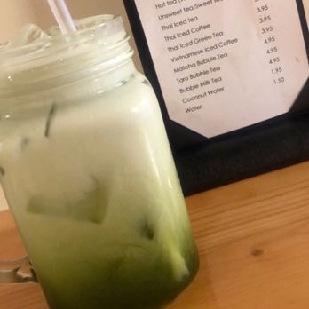 Ocha Noodle cafe - Thai iced Green Tea. It's okay. Something new for me. I'm not a fan of cream in tea unless it's hot. - Ramen Near Me - Beaufort, South Carolina Ocha Noodle cafe - Thai iced Green Tea. It's okay. Something new for me. I'm not a fan of cream in tea unless it's hot. - Ramen Near Me - Beaufort, South Carolina
